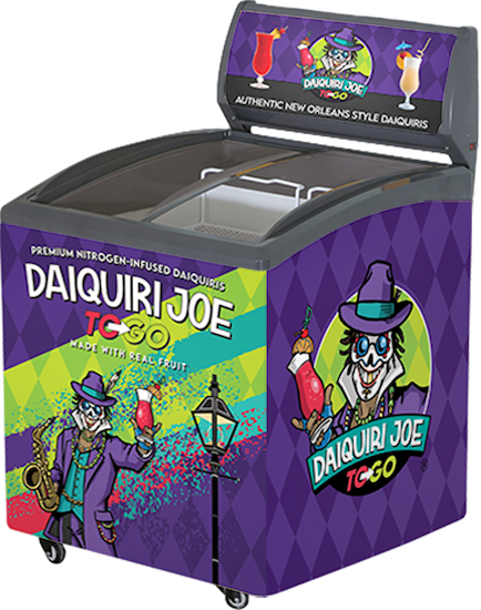 Top Display Freezer with Graphics Wrap